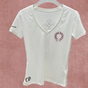Chrome Hearts Women's White Short Sleeve